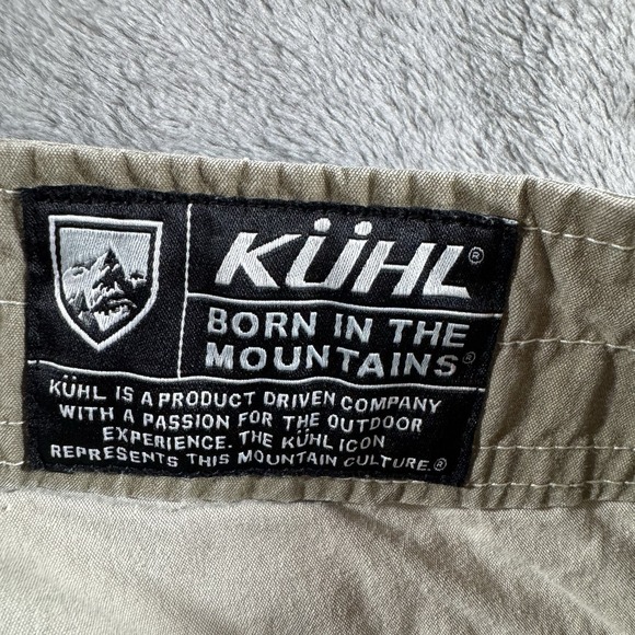 Kuhl Revolvr Pants Mens 34x27 Khaki Stretch Hiking Outdoor Patina Dye Gorpcore - Picture 12 of 16